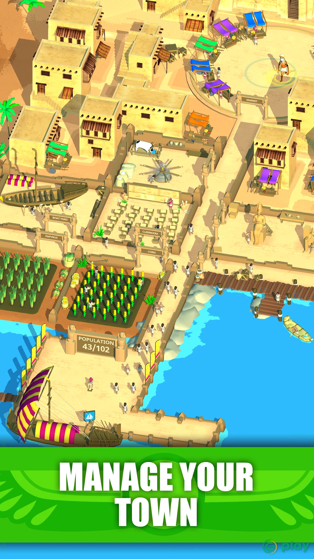 Idle Egypt Tycoon — скриншот 1