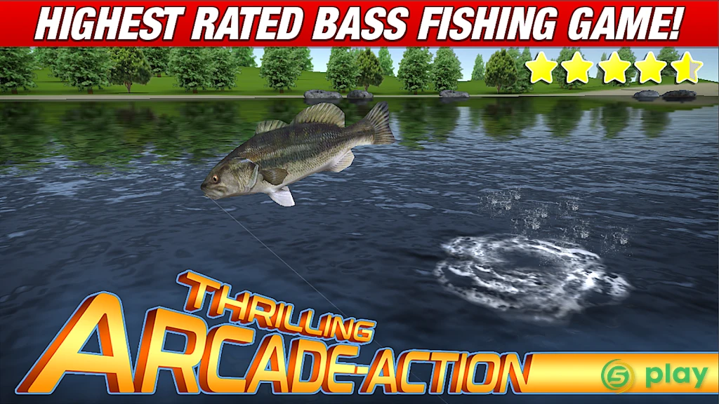 Master Bass Angler: Free Fishing Game — скриншот 1