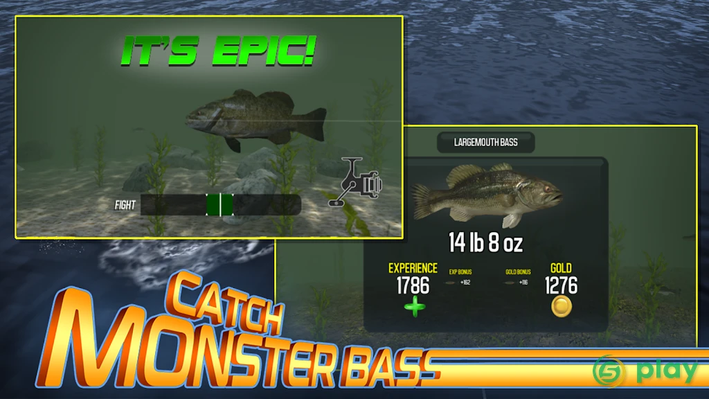 Master Bass Angler: Free Fishing Game — скриншот 2