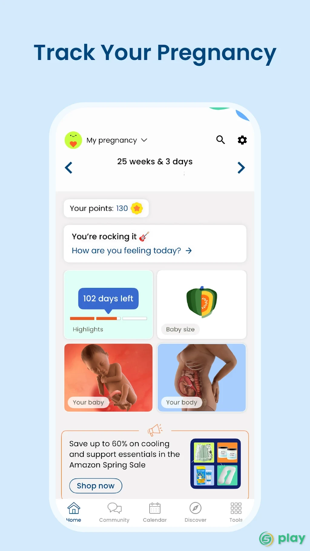 Pregnancy Tracker + Countdown to Baby Due Date — скриншот 1