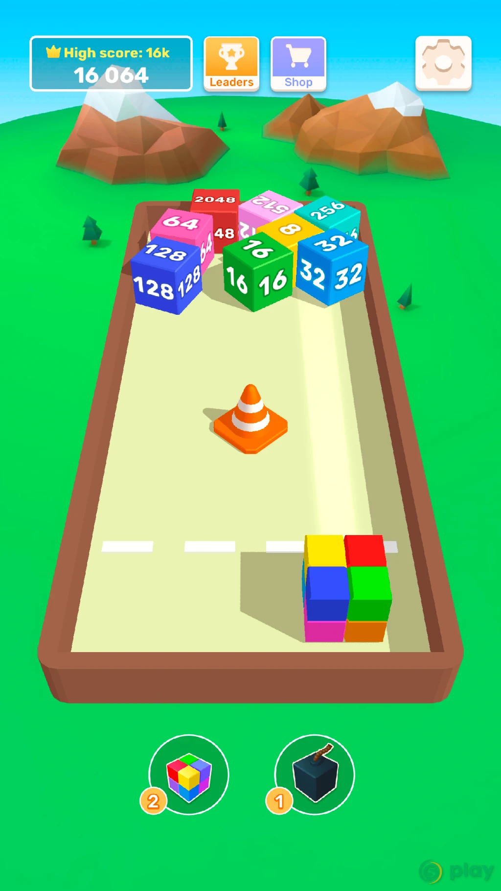 Chain Cube: 2048 3D merge game — скриншот 2