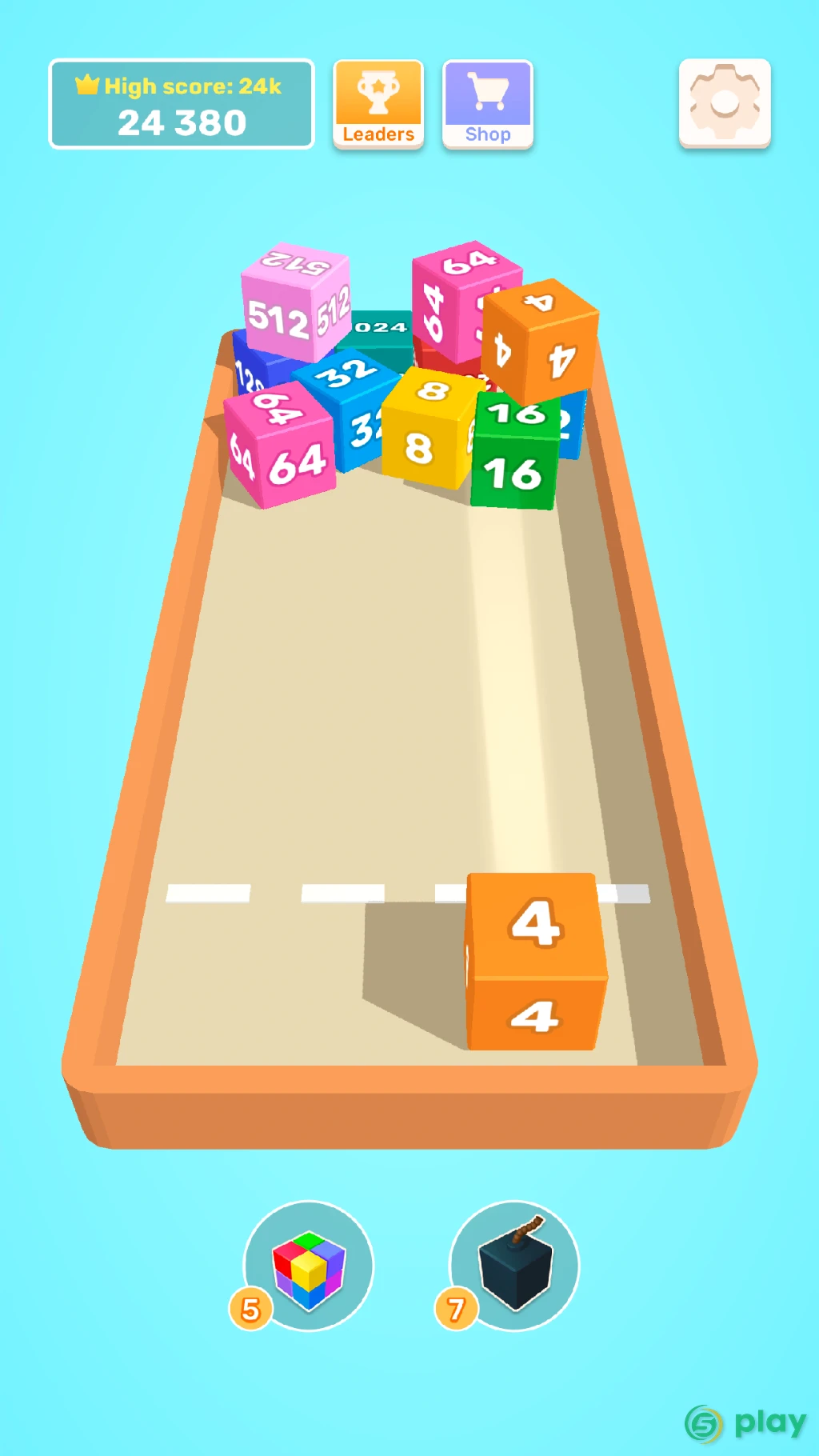 Chain Cube: 2048 3D merge game — скриншот 4