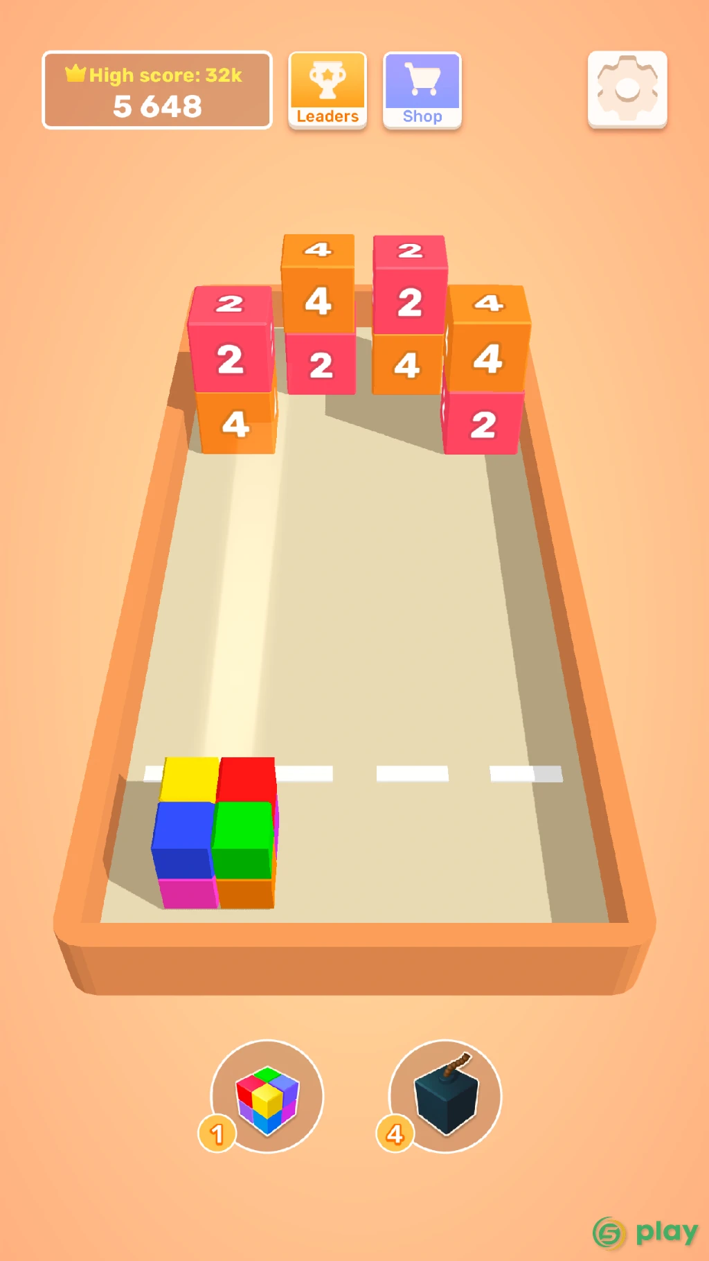 Chain Cube: 2048 3D merge game — скриншот 5
