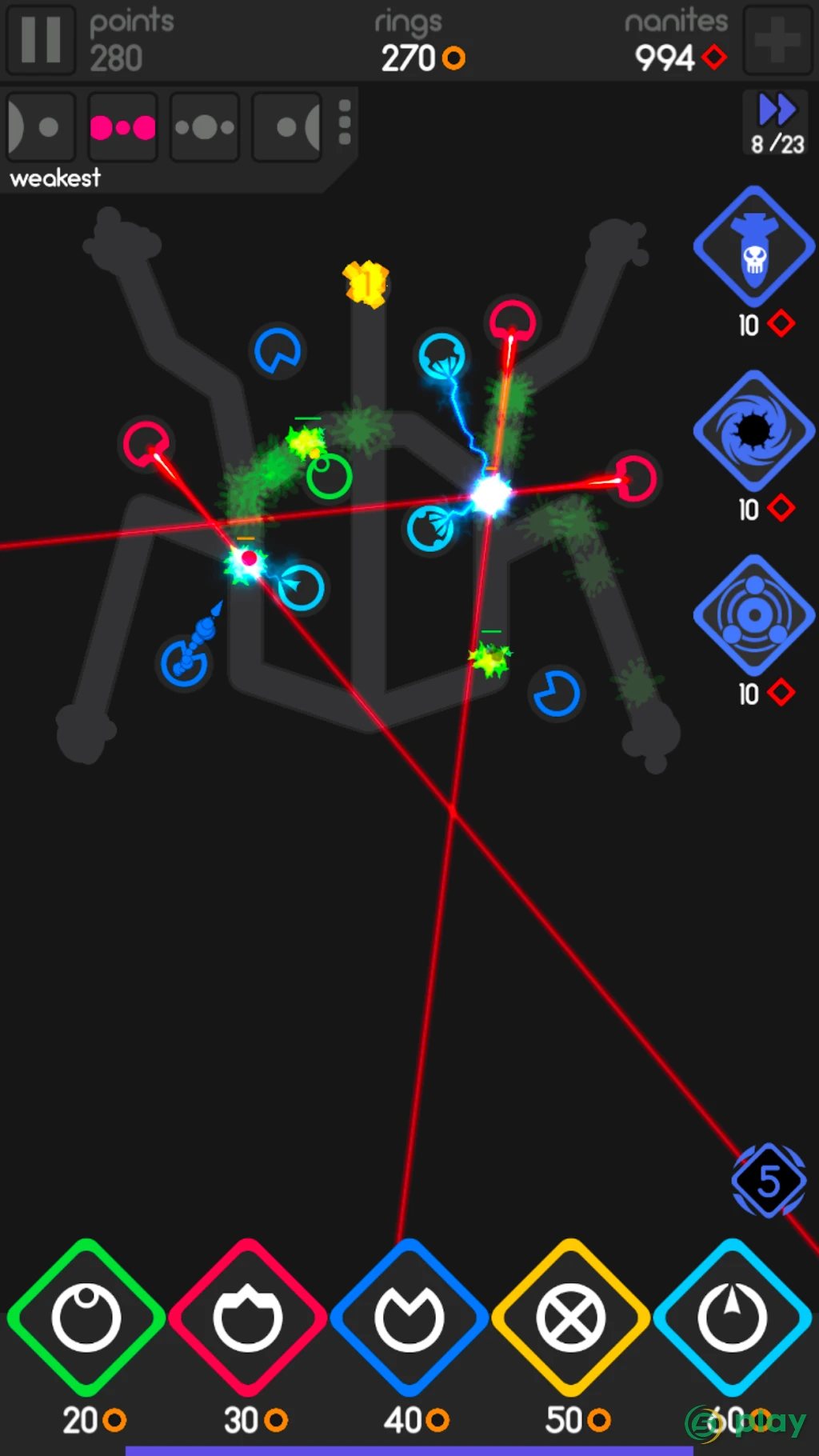Color Defense - Ultimate TD Tower Base Defence — скриншот 1