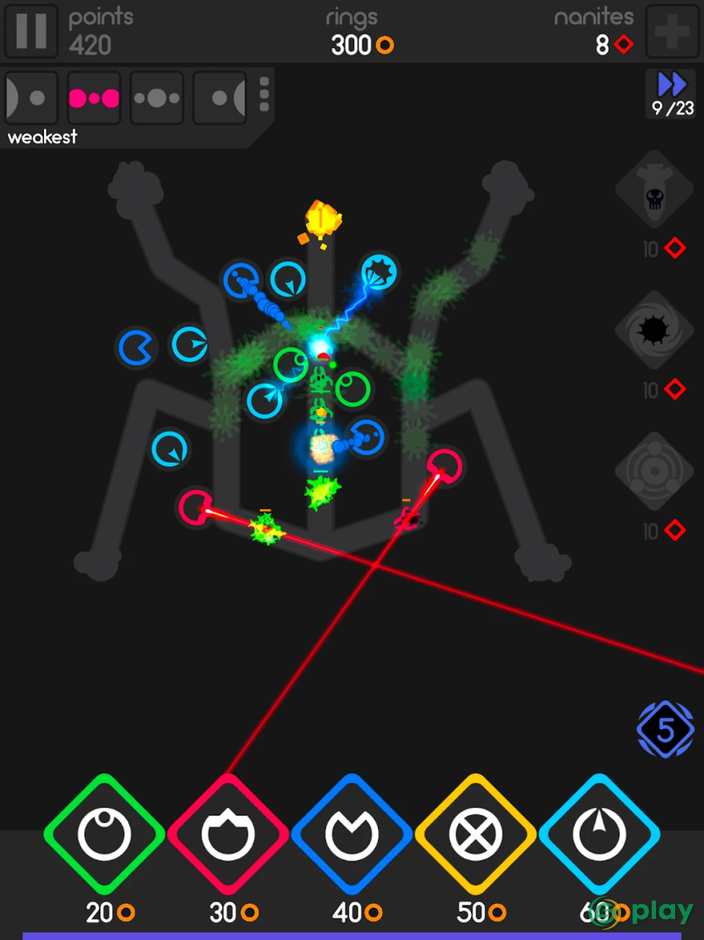 Color Defense - Ultimate TD Tower Base Defence — скриншот 9