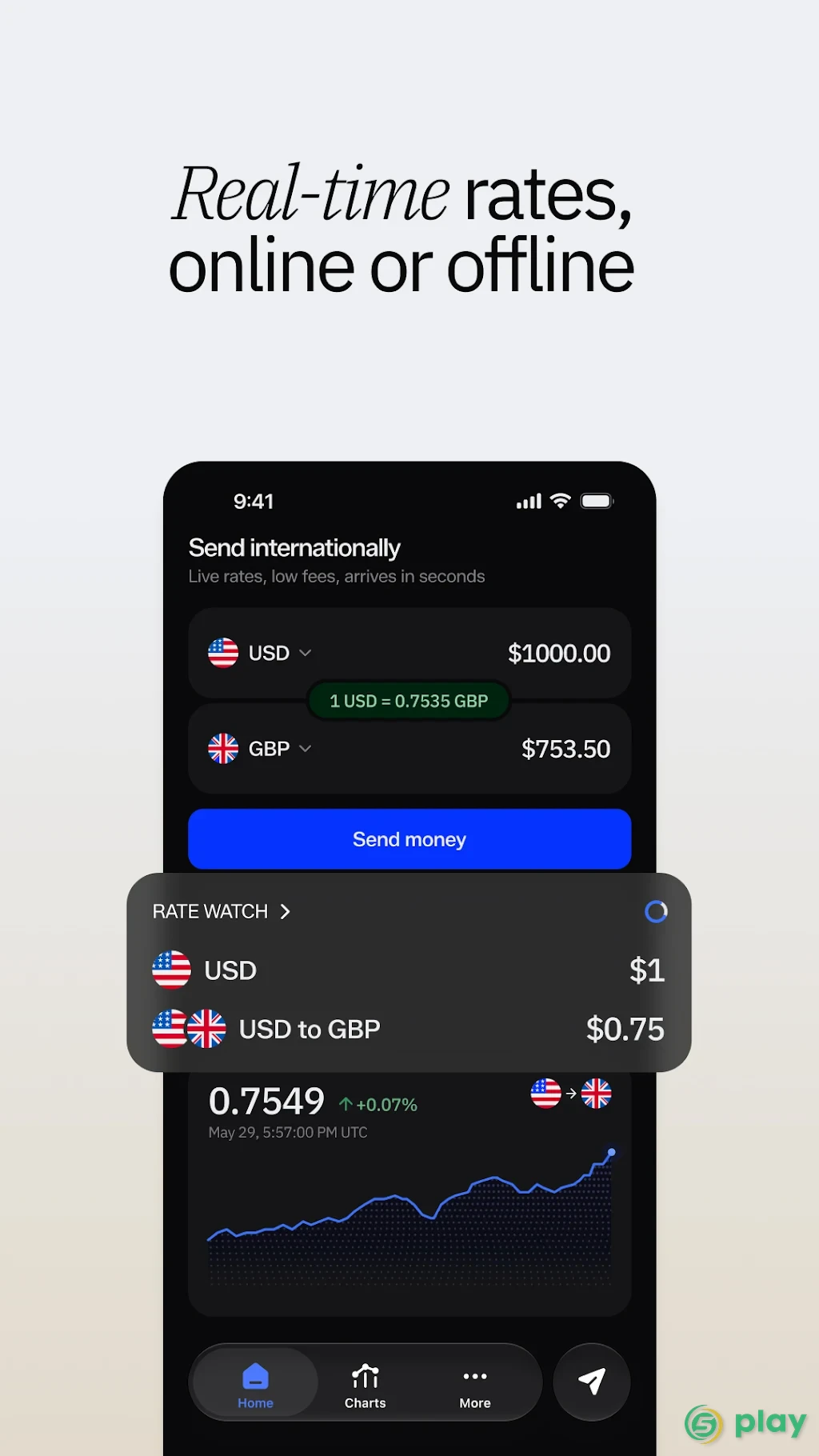 Xe Currency Converter & Money Transfer — скриншот 4