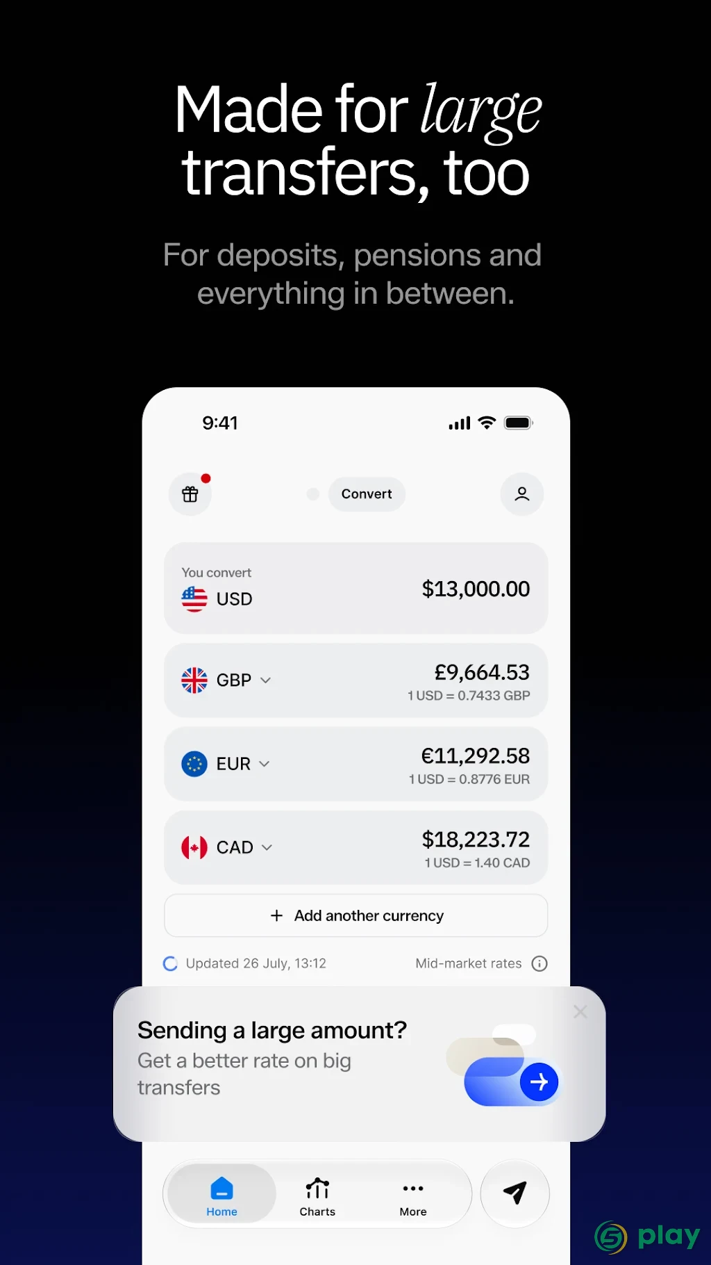 Xe Currency Converter & Money Transfer — скриншот 7