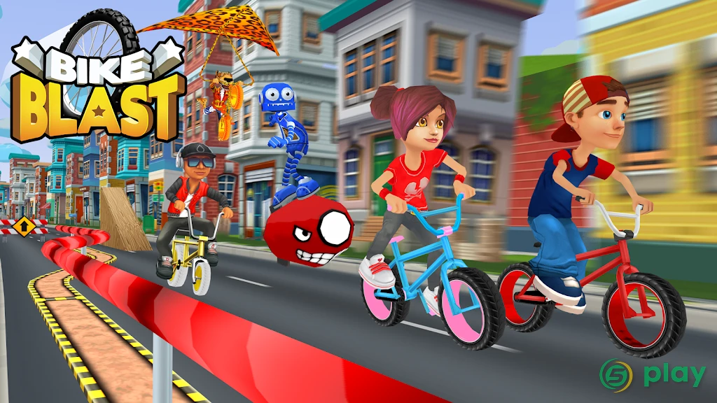 Велосипедная гонка -Bike Blast — скриншот 1
