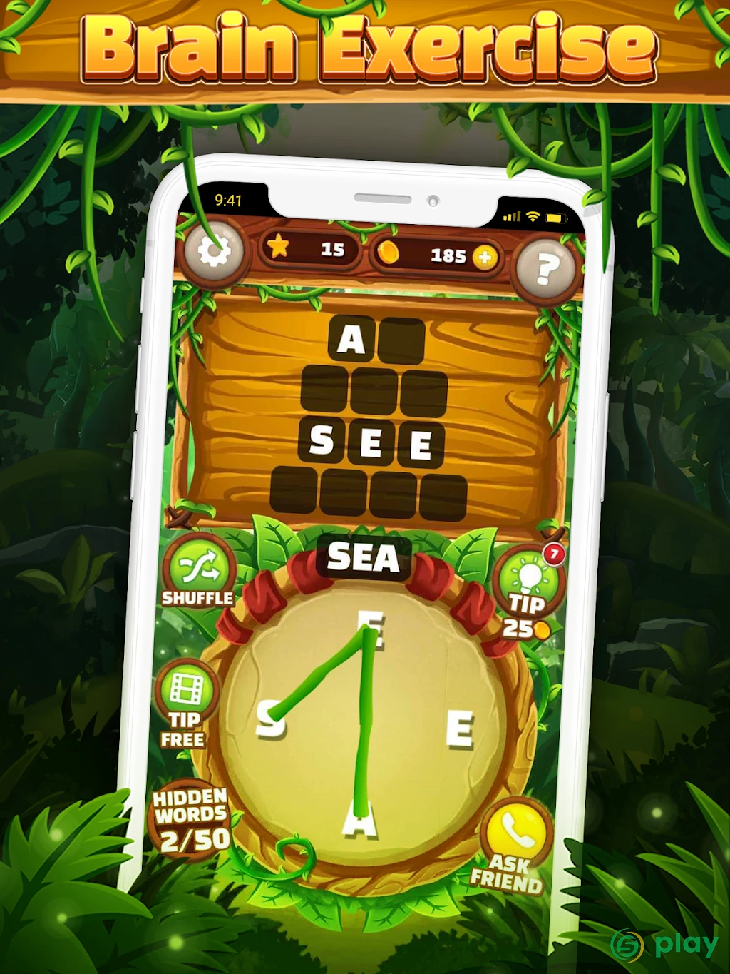 Word Jungle - FREE Word Games Puzzle — скриншот 10
