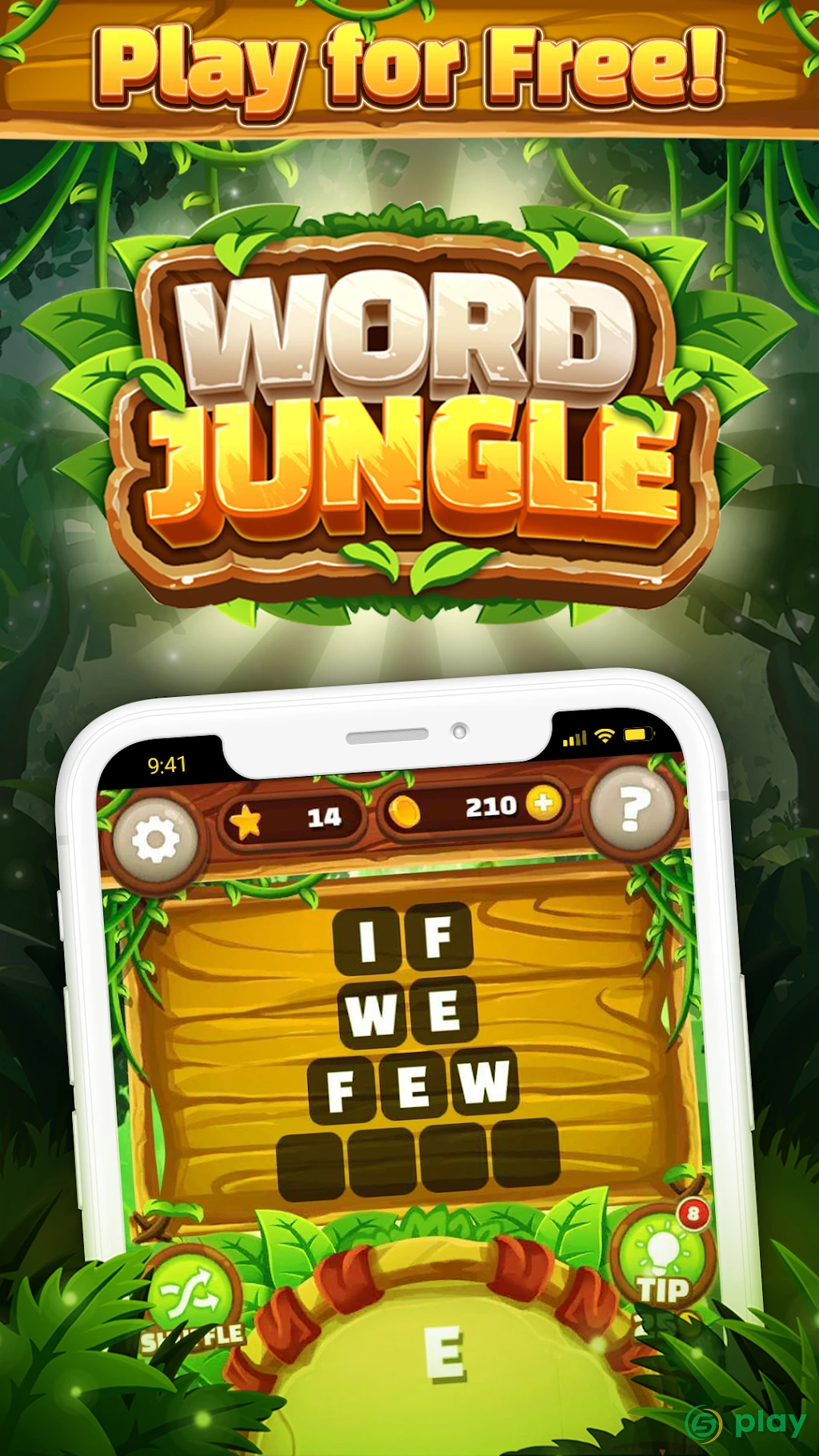 Word Jungle - FREE Word Games Puzzle — скриншот 1