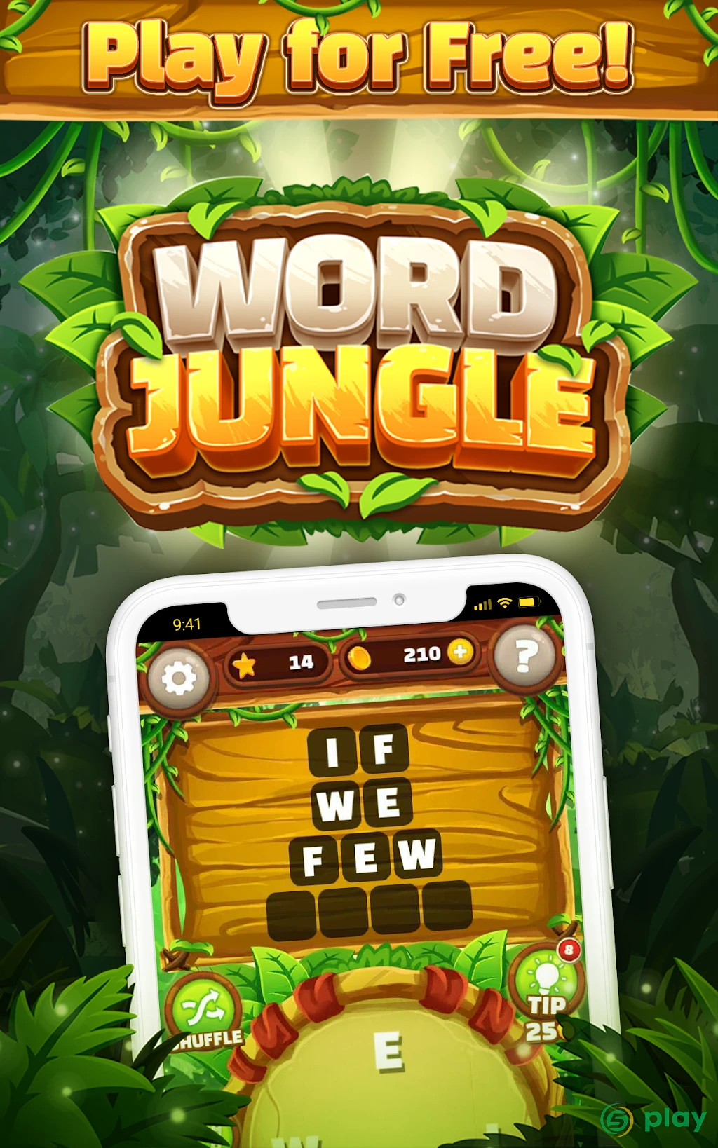 Word Jungle - FREE Word Games Puzzle — скриншот 5