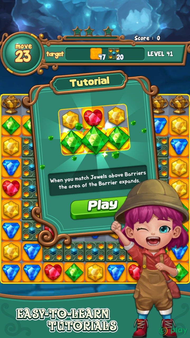 Jewels fantasy: match 3 puzzle — скриншот 4