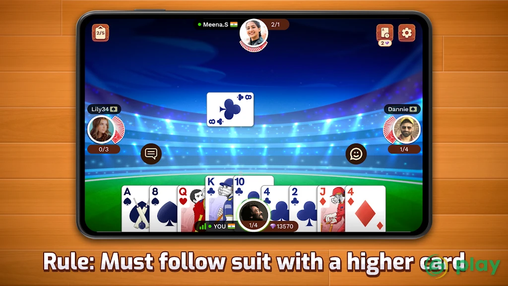 Callbreak Multiplayer — скриншот 12