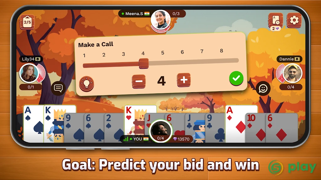 Callbreak Multiplayer — скриншот 2