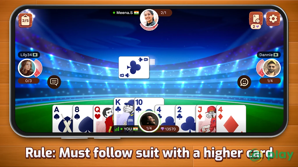Callbreak Multiplayer — скриншот 4