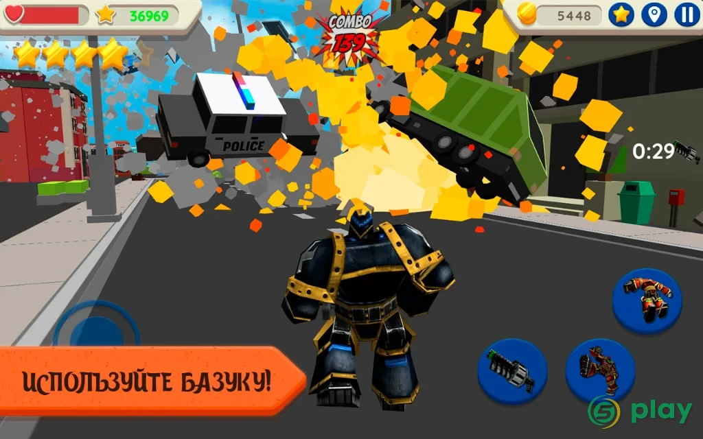 Robot Hero: City Simulator 3D — скриншот 3