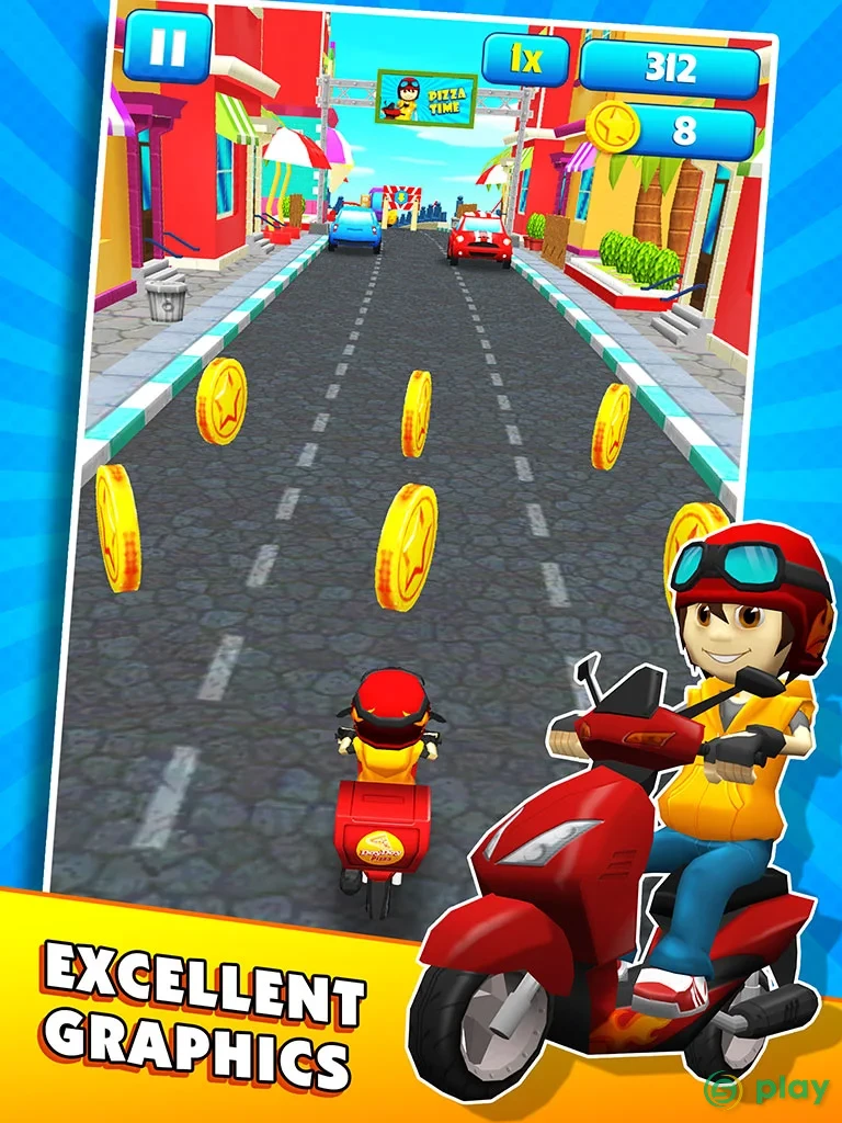 Subway Scooters Free -Run Race — скриншот 1
