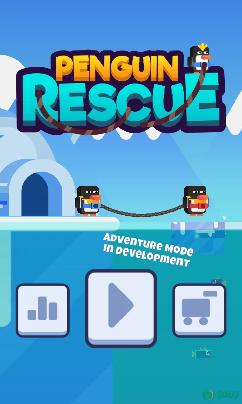 Penguin Rescue! Rope — скриншот 1