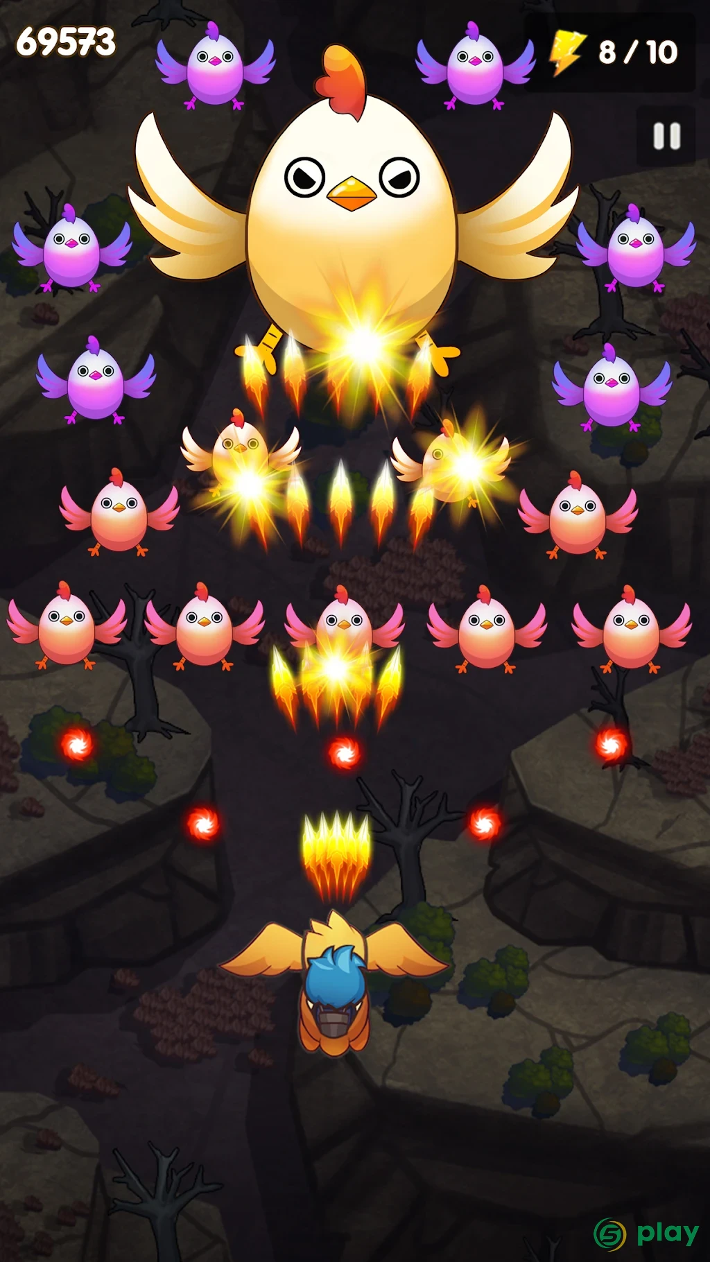 Poultry Shoot Blast: Free Space Shooter — скриншот 1