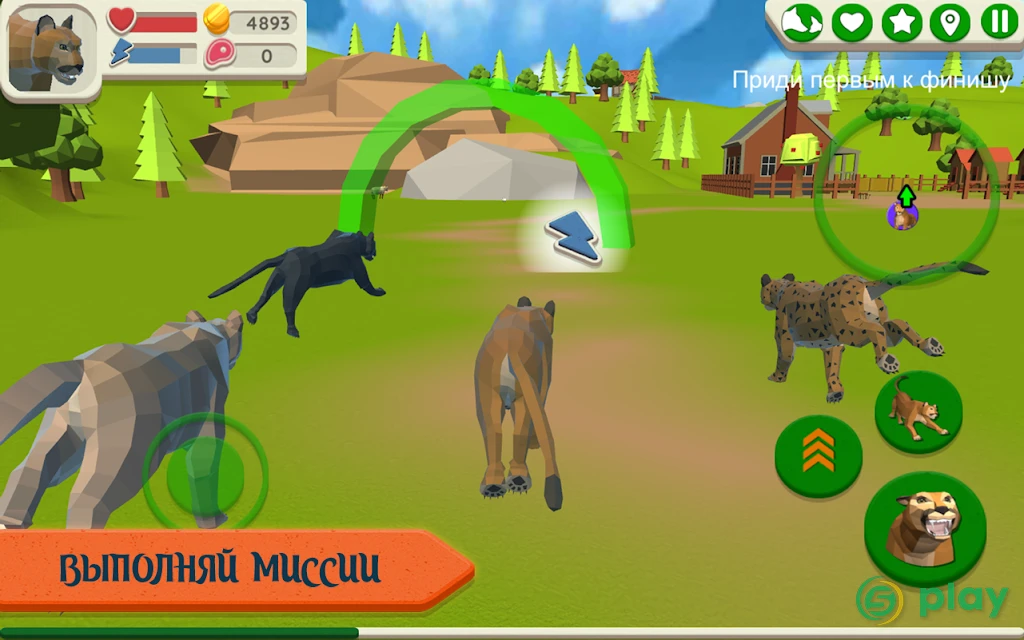 Cougar Simulator: Big Cat Family Game — скриншот 2