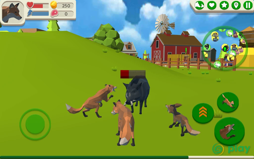 Fox Family - Animal Simulator 3d Game — скриншот 1