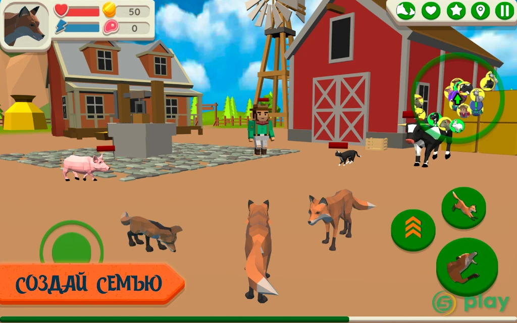 Fox Family - Animal Simulator 3d Game — скриншот 2
