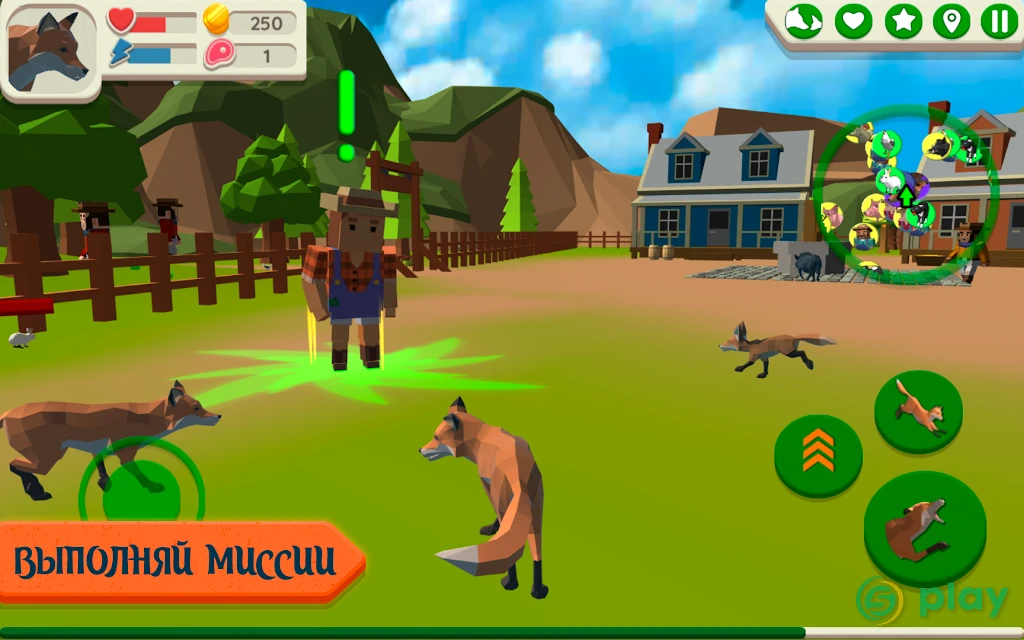 Fox Family - Animal Simulator 3d Game — скриншот 3