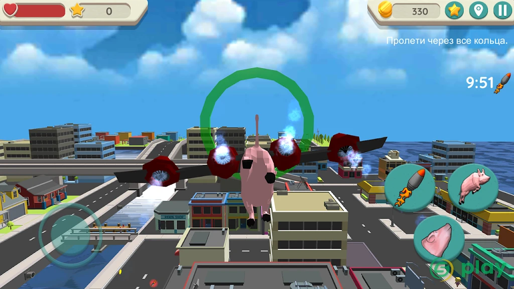 Crazy Pig Simulator — скриншот 2
