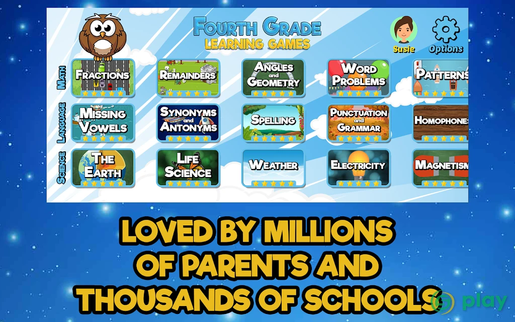 Fourth Grade Learning Games — скриншот 4