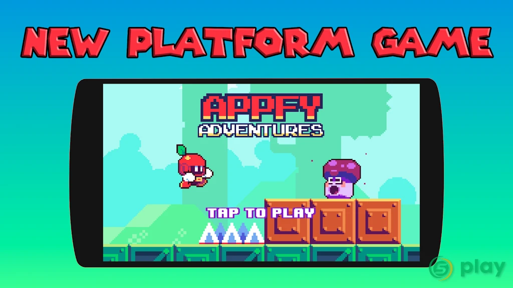 Appfy 2D Adventure - Hard one tap jump and run — скриншот 1
