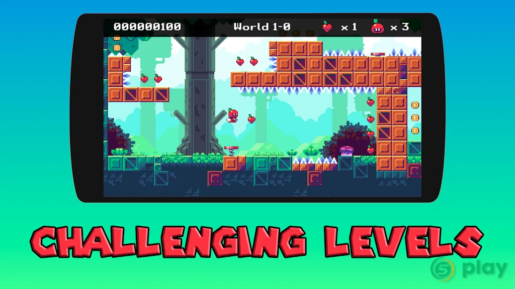 Appfy 2D Adventure - Hard one tap jump and run — скриншот 2