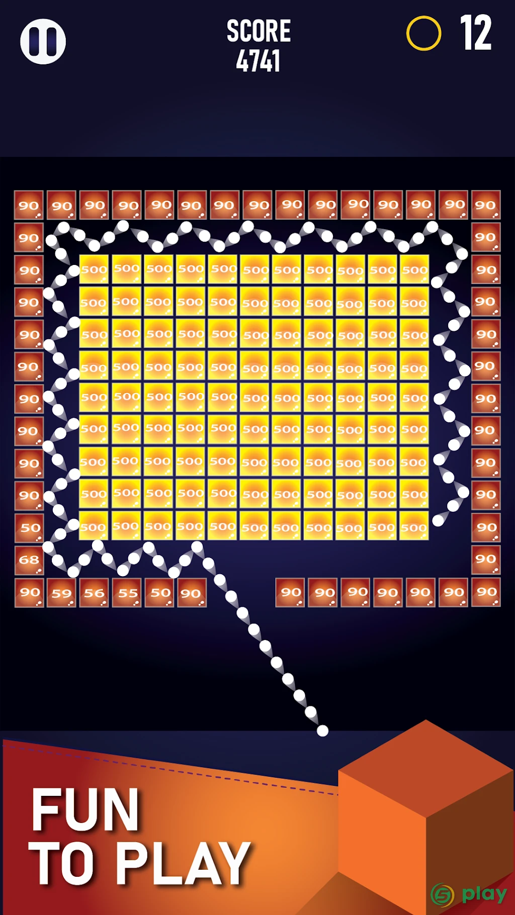 Bricks Breaker Infinity - классическая игра — скриншот 2