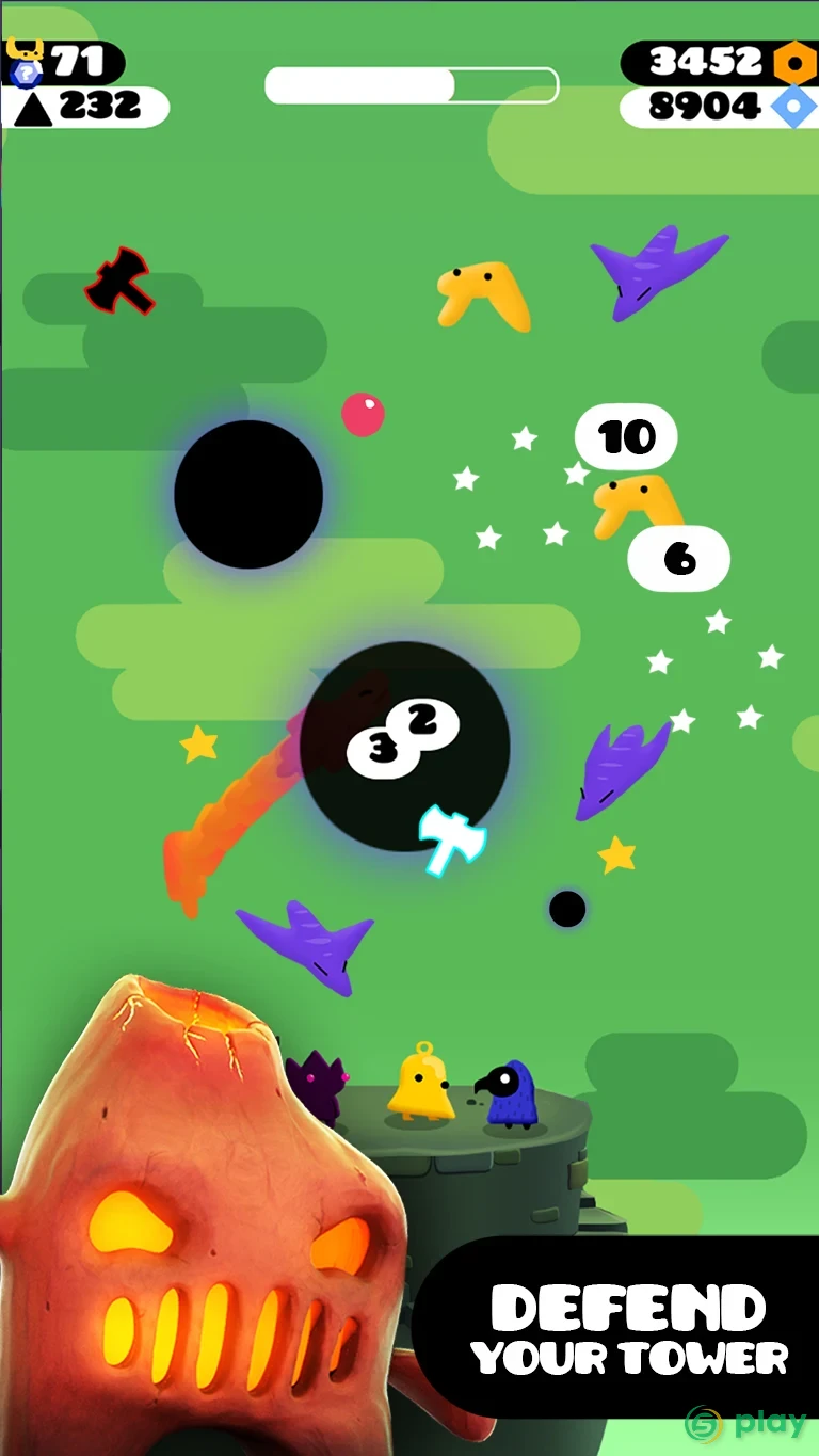 Tower Power - Kawaii Tower-Building Shooter — скриншот 2