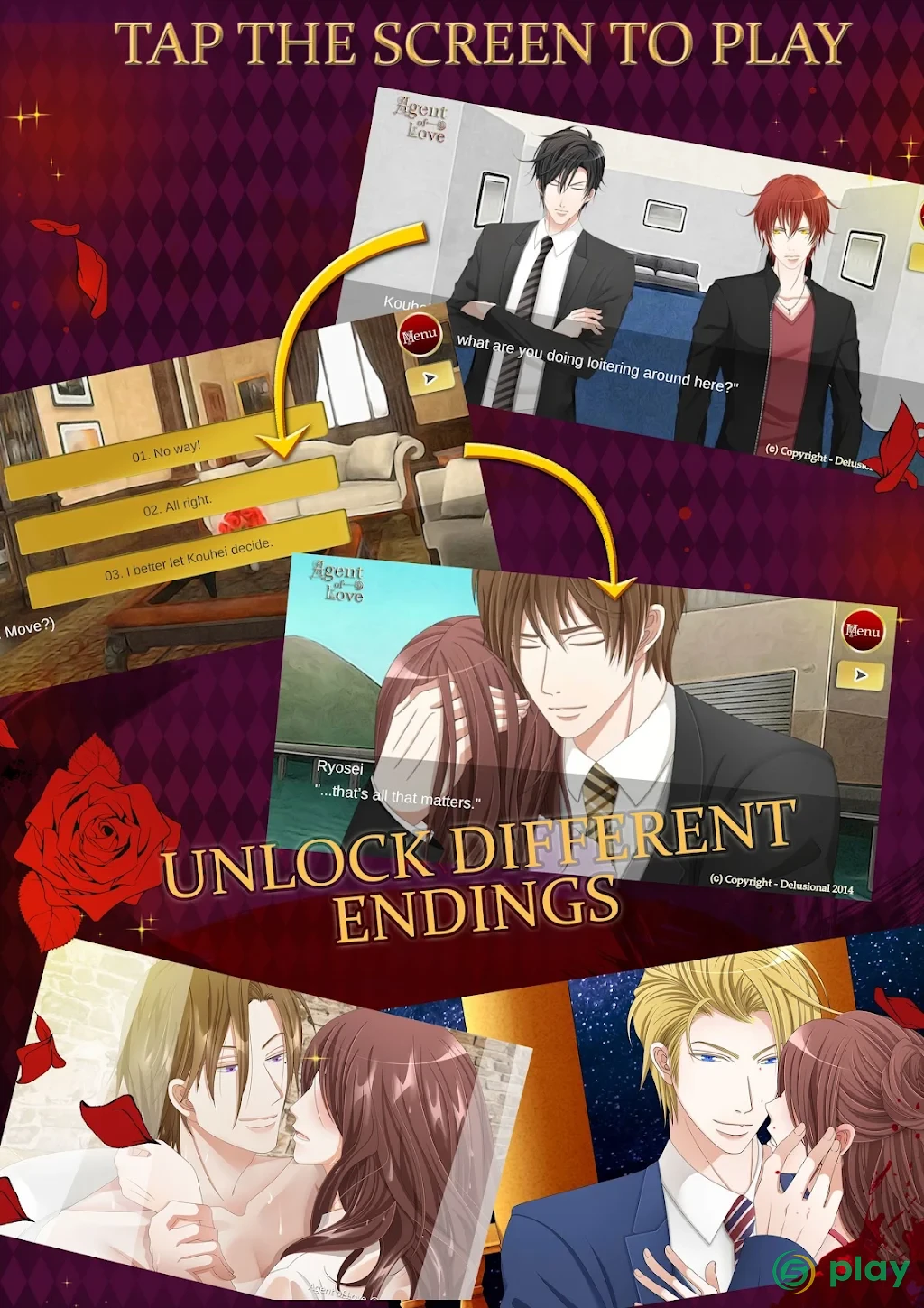 Agent Of Love - Josei Otome Visual Novel — скриншот 10