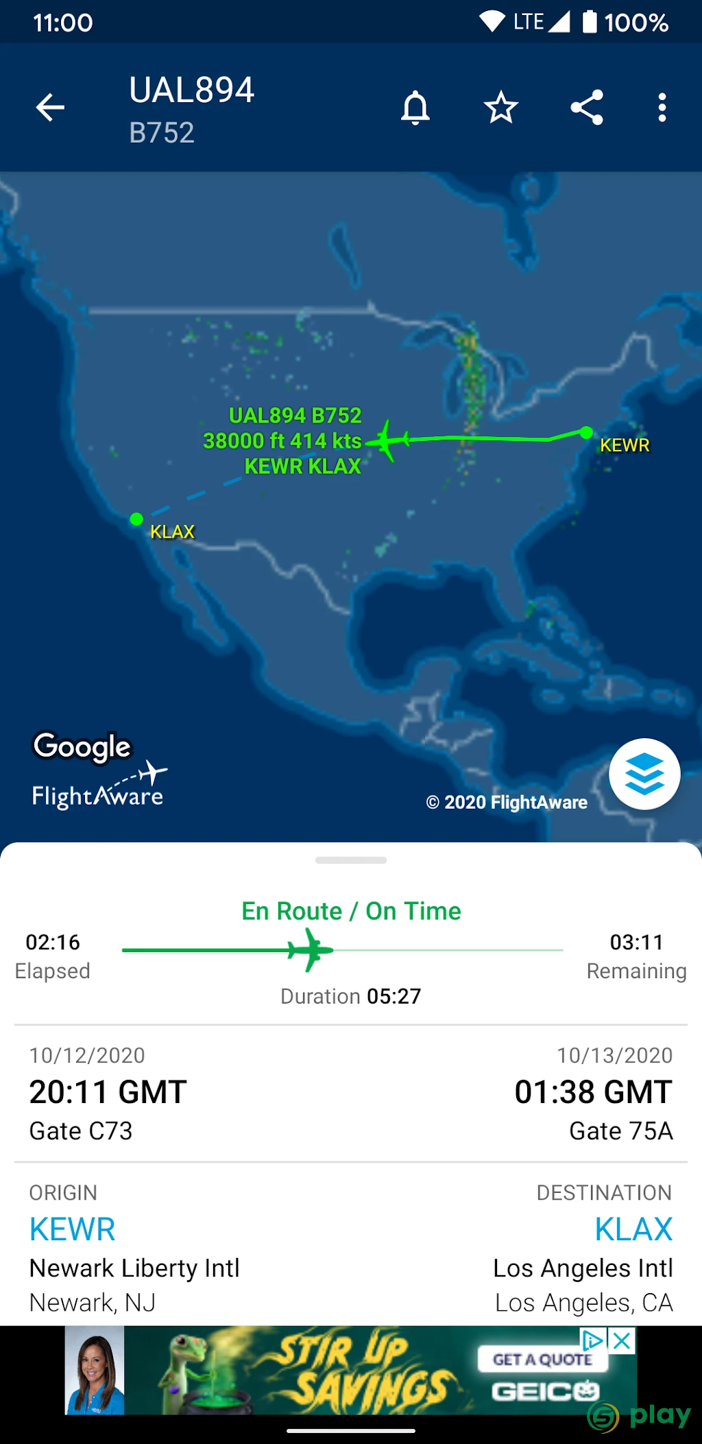 FlightAware Отслеж. полетов — скриншот 3