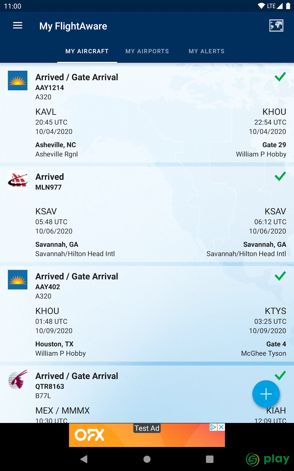 FlightAware Отслеж. полетов — скриншот 8