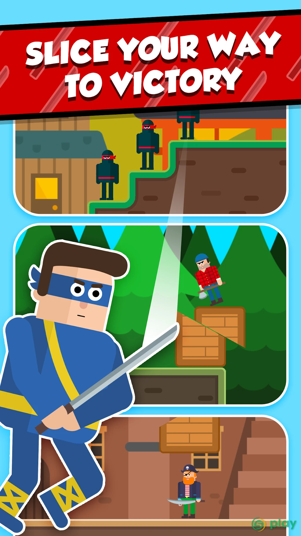 Mr Ninja - Slicey Puzzles — скриншот 4