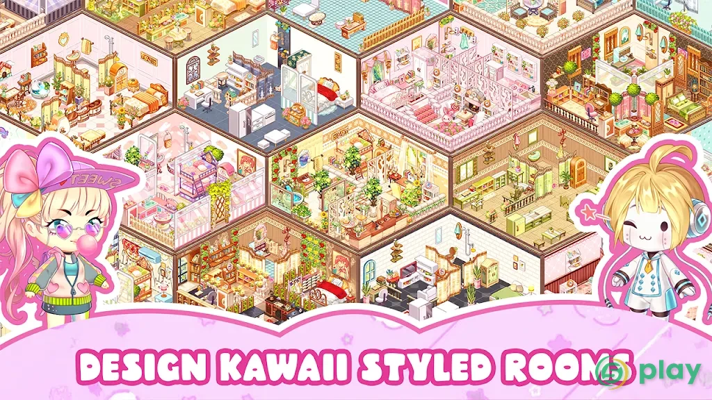 Kawaii Home Design - Decor & Fashion Game — скриншот 2