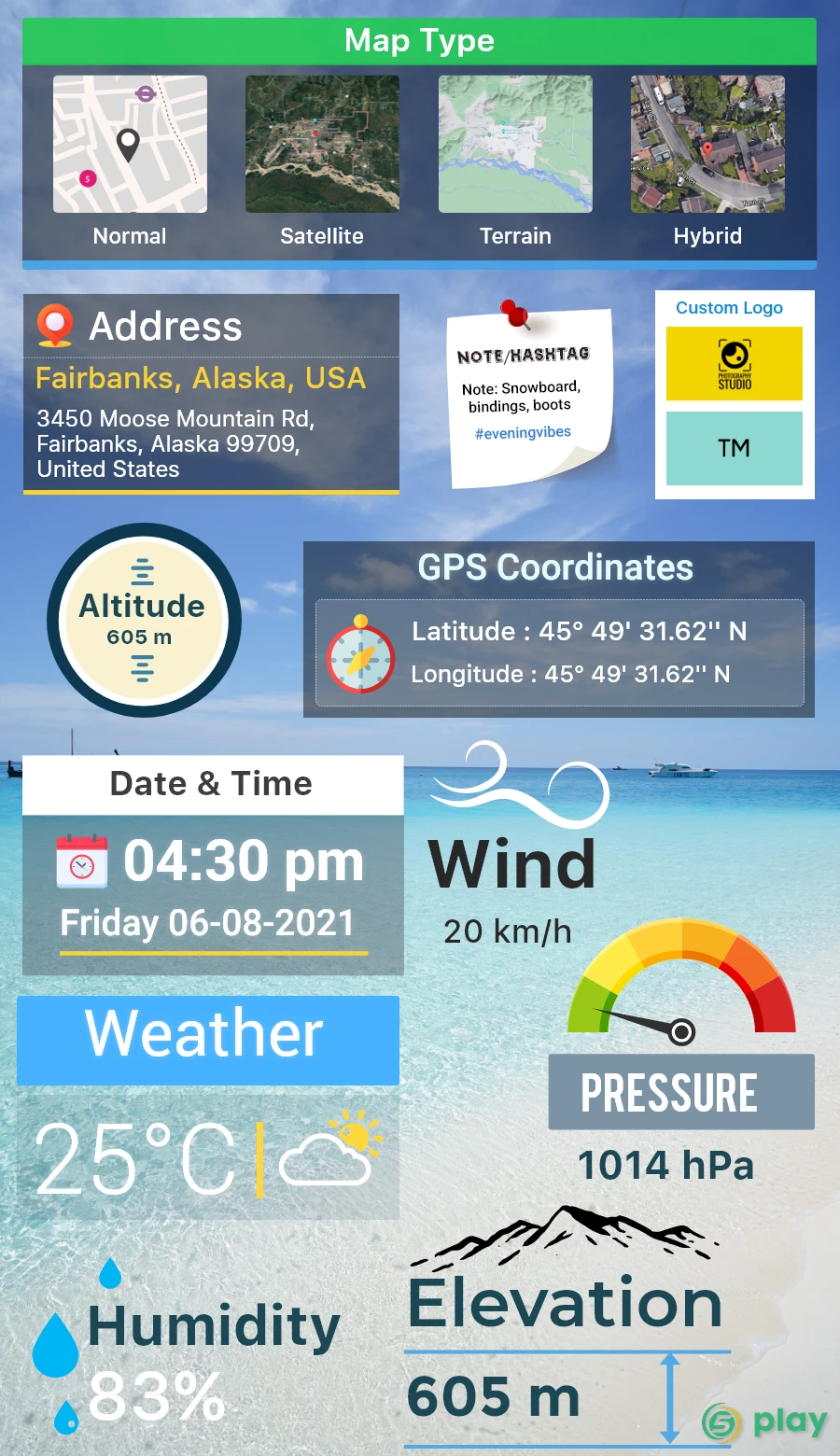GPS Map Camera — скриншот 12