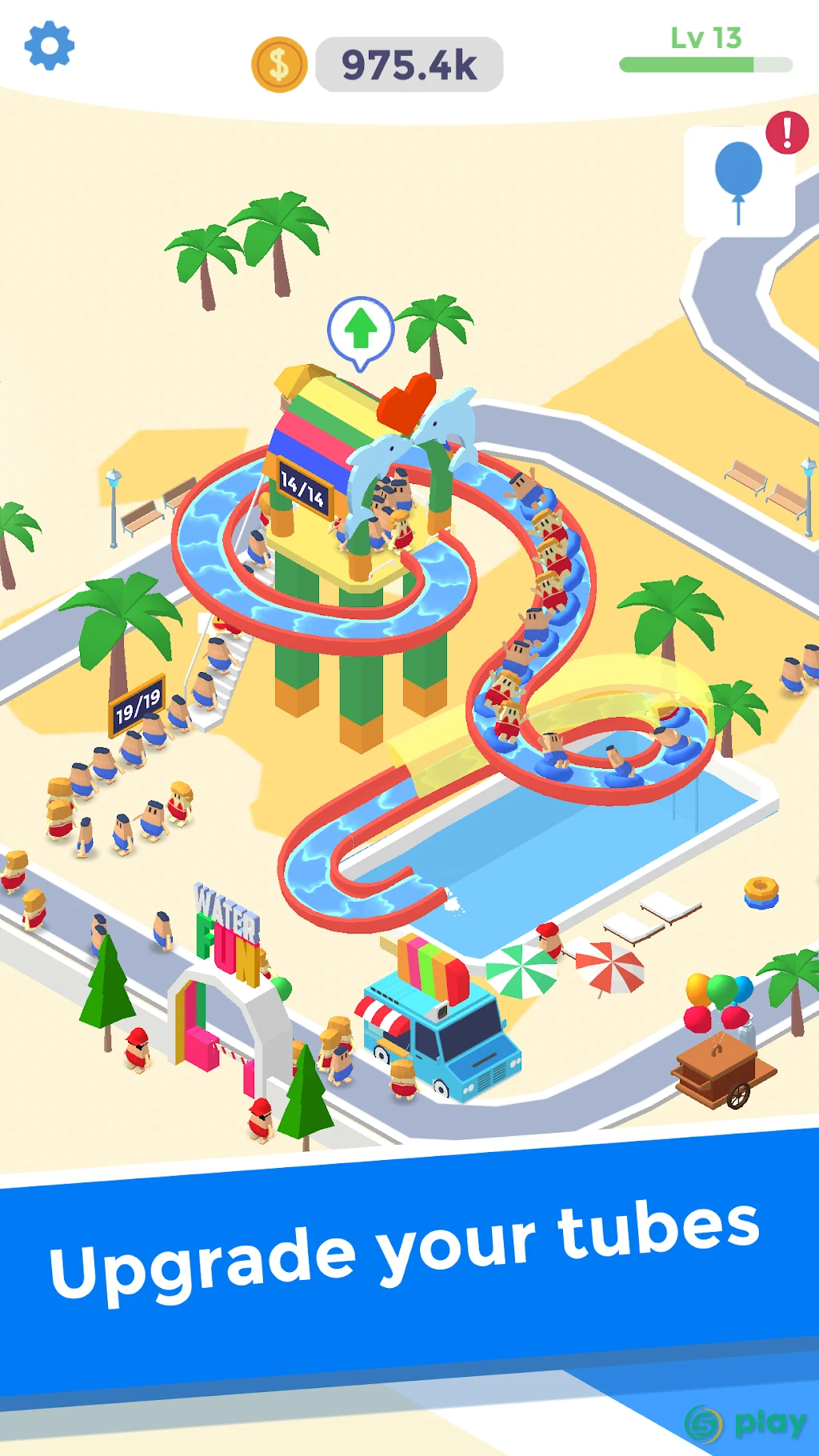Idle Aqua Park — скриншот 2