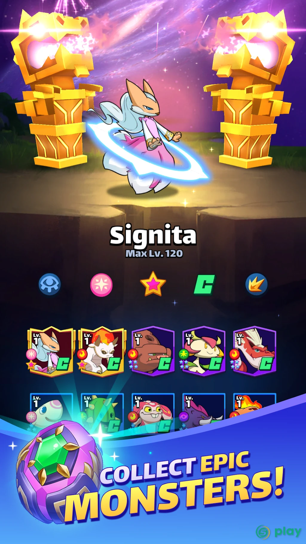 Mana Monsters: Free Epic Match 3 Game — скриншот 1