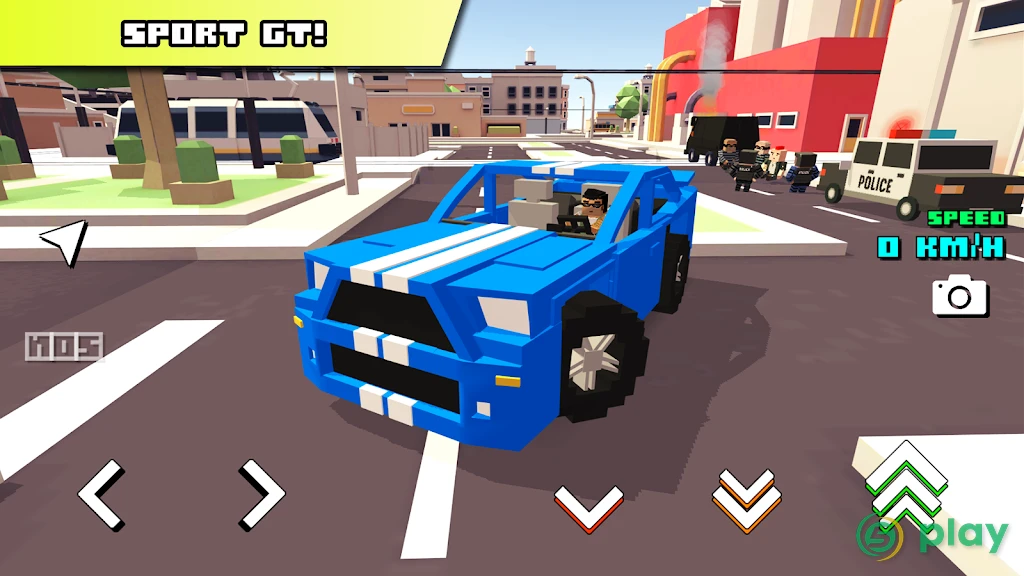Blocky Car Racer — скриншот 1