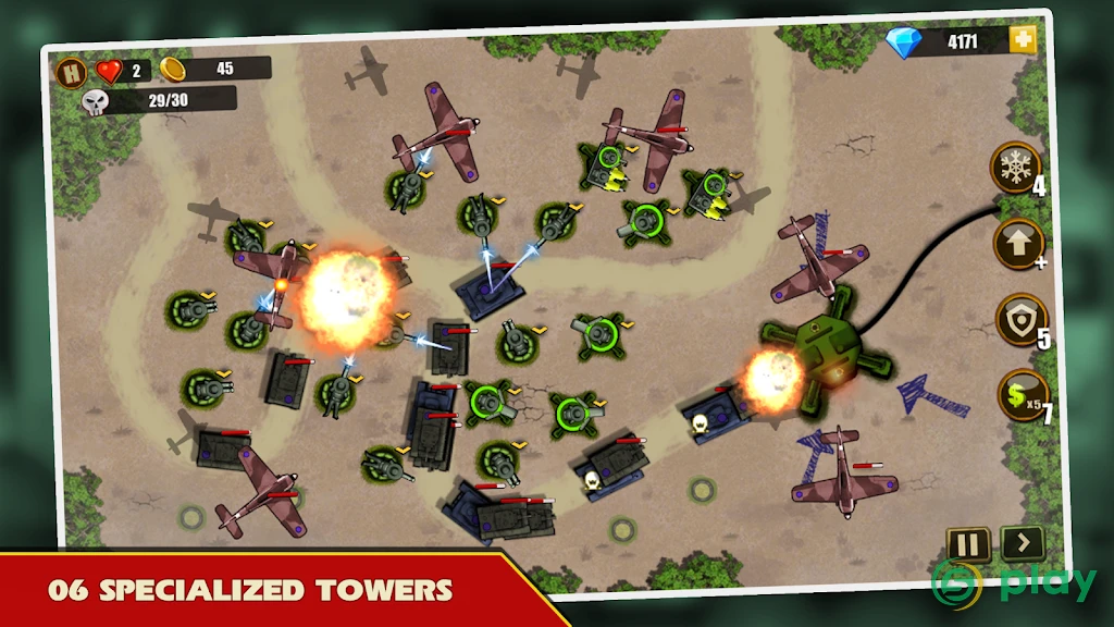 Tower Defense - Toy War — скриншот 2