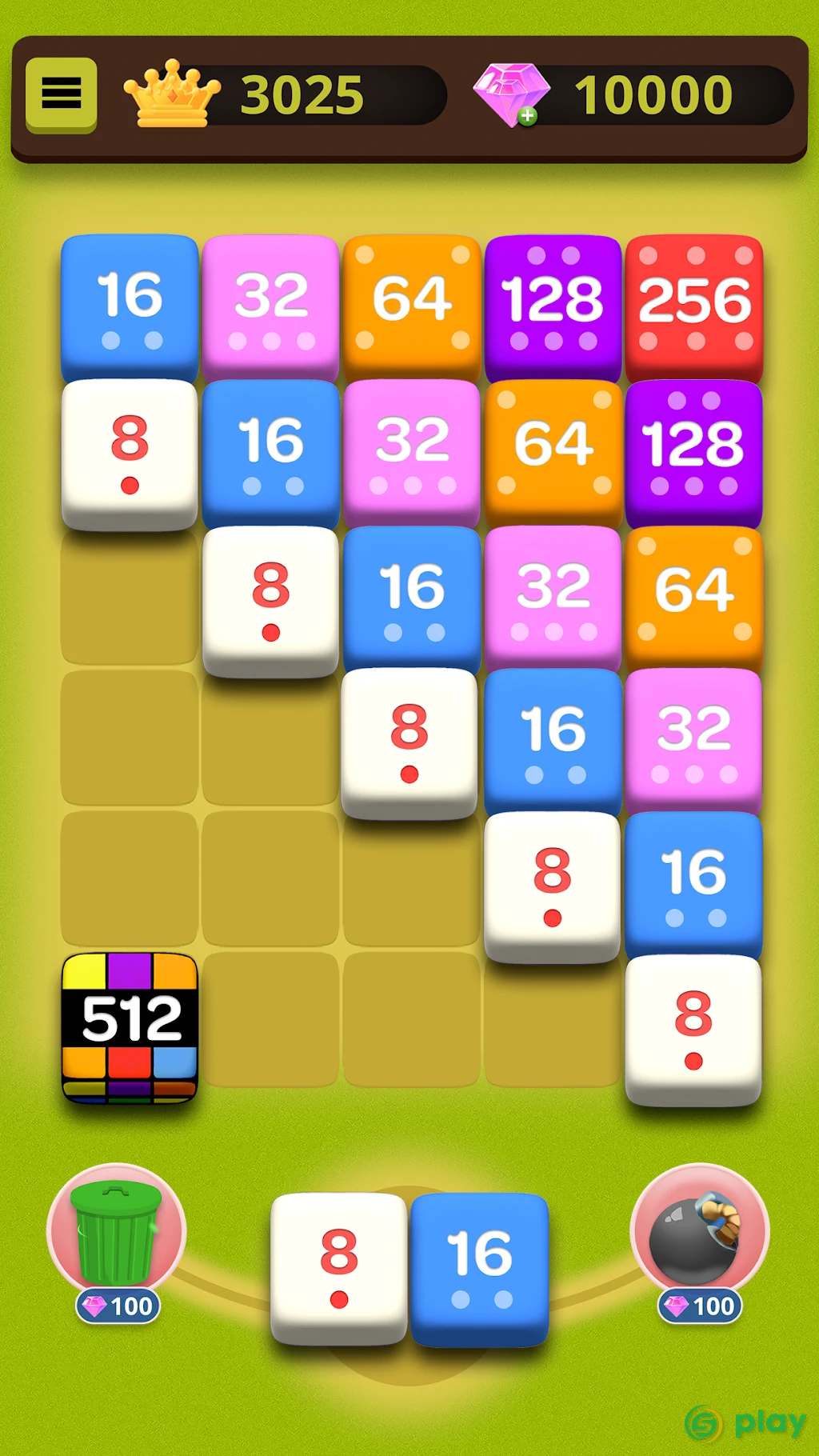 Dice Craft - 3D Merge Puzzle — скриншот 1