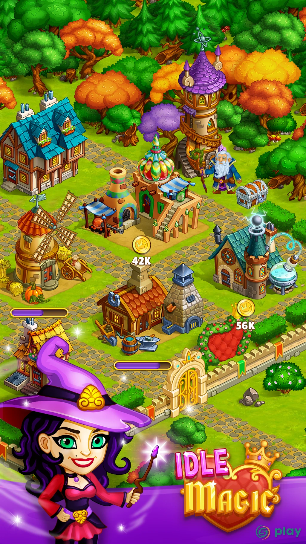 Idle Magic city — скриншот 6
