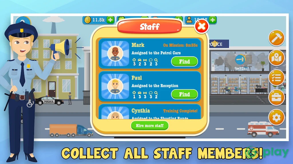 Police Inc: Idle police station tycoon game — скриншот 4