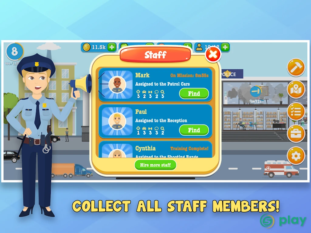 Police Inc: Idle police station tycoon game — скриншот 8