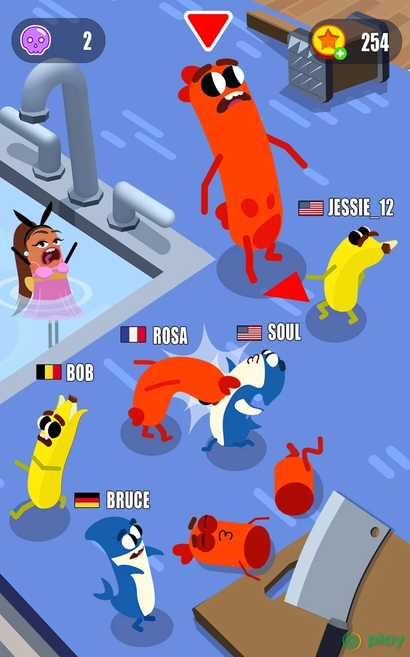 Sausage Wars.io — скриншот 1