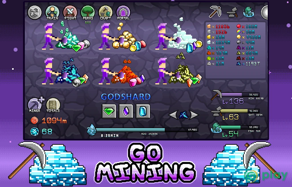 Idle Skilling - Incremental RPG Adventure — скриншот 1
