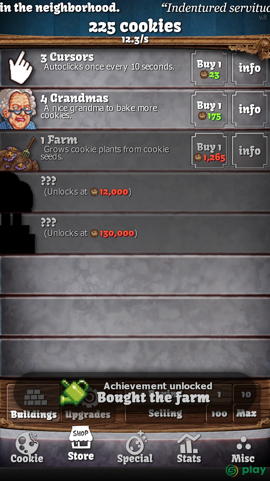 Cookie Clicker — скриншот 2